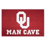 FANMATS University of Oklahoma 14684 University of Oklahoma Nylon Universal Man Cave Starter Rug