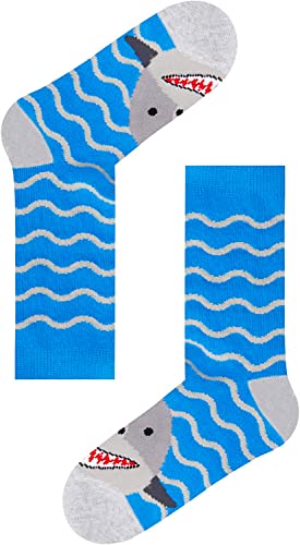 Sockfun Boys Socks Kids Socks Crazy Socks Silly Socks Funny Socks For Kids, Fun Boys Novelty Socks Childrens Socks Shark Gifts Shark Socks For Kids Boys #TOP4