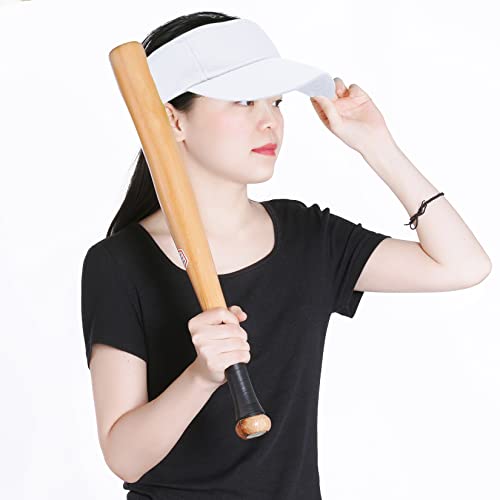 jerbro Unisex Visoren Cap Sonne Hut Golf Tenniskappe mit Sonnenblende Baseball Kappe Baseballmütze Einstellbar Visor Sommer Schirmmütze für Damen Herren (Weiß)