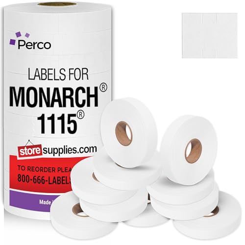 Pricemarking étiquettes pour Monarch 1115 étiqueteuse de prix avec encreur rechange