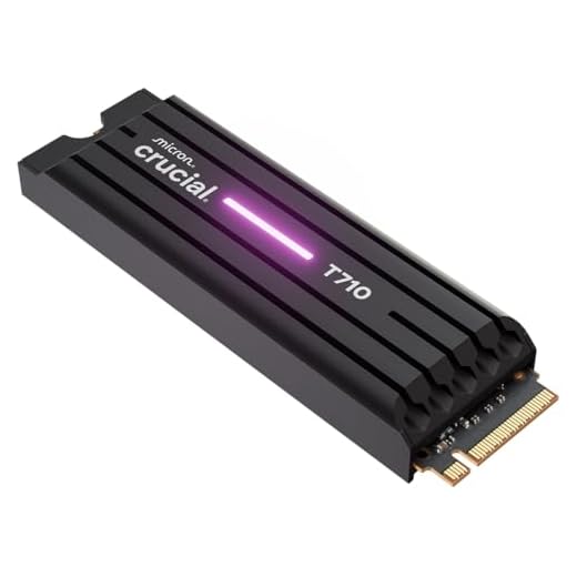 Crucial T710 2TB Gen5 NVMe SSD with Heatsink, Up to 14,500 MB/s, PCIe 5.0 M.2 2280, Internal Solid State Drive, Compatible with Desktop, & PS5, +Acronis Software - CT2000T710SSD5-01
