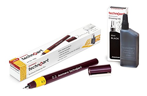 Isomars Fineliner Technical Drawing Pen 0.3 and Ink Combo Set Isomars Fineliner Technical Drawing Pen 0.3 and Ink Combo Set