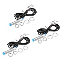 AYWHP 3PCS LJ12A3-4-Z/BX Induktiver Näherungssensor NPN 3-Leiter 6-36V DC, 0-4mm Erfassungsabstand für Automatisierung, CNC-Maschinen, 3D-Drucker