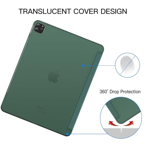 Image of JETech Case for iPad Pro 12.9 inch 6th /5th Gen (2022 /2021), Misty Green