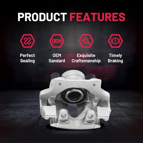 Image of BDFHYK 19-B3226 19-B3227 Rear Disc Brake Caliper Assembly Compatible with BMW 323i /325i /325xi /328i /328i xDrive /328xi /X1 2006-2015 2.0L 2.5L 3.0L l4 l6 GAS 2pcs