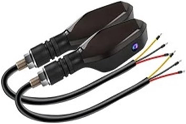 オートバイの方向指示灯 2PCS ユニバーサル オートバイ LED ターンシグナルランプ 投影ランプ 流れるフラッシュ インジケータ