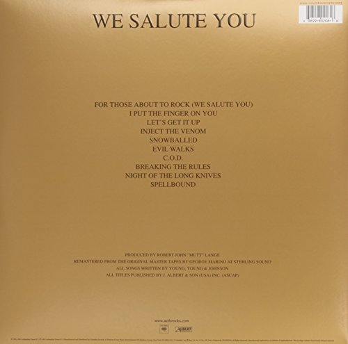 For Those About to Rock We Salute You [Disco de Vinil]