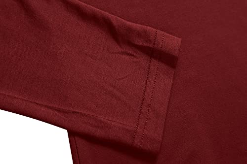 Image of Herou Womens Long Sleeve Turtleneck Slim Fitted Lightweight Casual Active Layer Tops Shirts