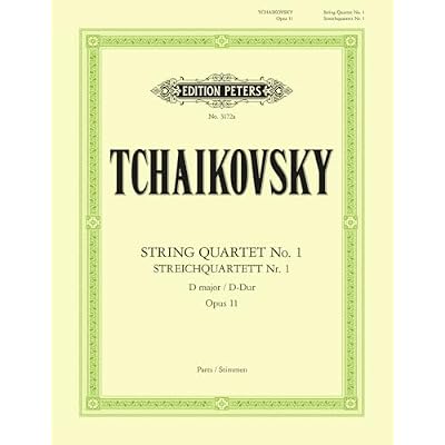 Tchaikovsky: String Quartet No. 1 in D Op. 11 (EP3172A)