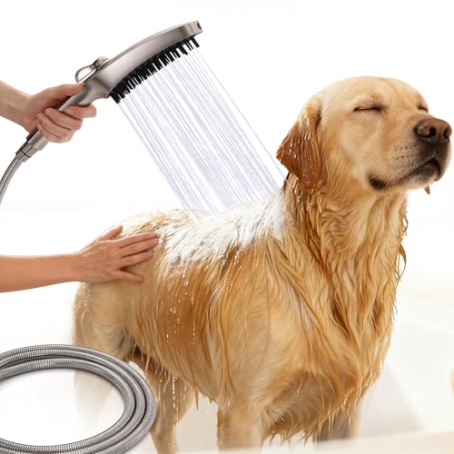 G-Promise 3Mode Dog Shower Attachment with Pause Mode Indoor & Outdoor Use