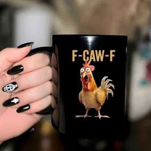 Taza de café de gallo con asa cómoda y cerámica resistente para bebidas 5