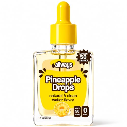 Image of Allways Drops Pineapple Water Enhancer | Sugar Free | 50 Servings