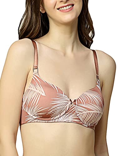 Image of Triumph International Doreen Bra For Women Non Wired Non Padded Wireless Bra Full Coverage Raschel Lace Lingerie Classic High Center Bridge Support Wide Straps Big Cup Bra for Larger Busts Pack Of 1