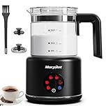 Milk Frothers Electric, Mousseur a Lait Electrique, 16.9oz/500ml 6 in 1 Milk Steamer Frother for Latte Cappuccino, Dishwasher Safe, BPA Free, 6 Functions, Enjoy Perfect Milk Froth in 2 Min