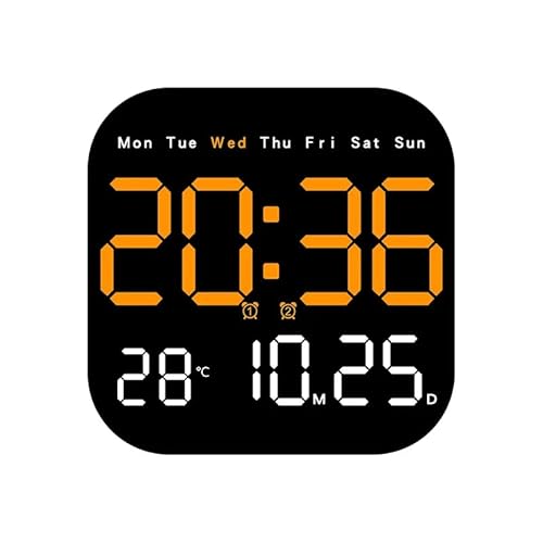 �f�W�^���ڊo�܂����v�A �f�W�^���Ǌ|�����v LED�ڊo�܂����v ��^�f�B�X�v���C �^�C�}�[�@�\�t�� �����R���t�� ���r���O���[�� �I�t�B�X �Q�� �����p(Orange)