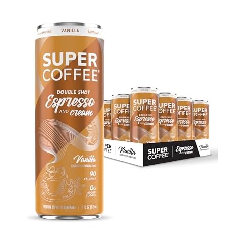 KITU SUPER COFFEE Espresso, Iced Keto Coffee (0g Added Sugar, 90 Calories) [Vanilla] 11 Fl Oz, 12 Pack | Iced Coffee, Protein Coffee, Coffee Drinks, Smart Coffee - SoyFree GlutenFree Cover