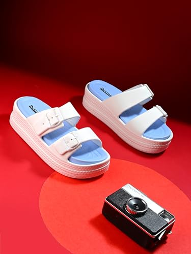 Image of DOCTOR HEALTH SUPER SOFT Stylish and Light Weight Anti Skid Women Slippers with Waterproof | Cushioned Footwear | Comfortable with Adjustable Back Strap | Everyday Wear