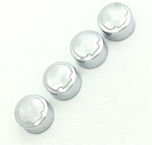 HONGK- Chrome Zombie Skull Engraved Bolts Toppers Caps Compatible with H-D 1986-later XL 2008-2013 XR 1985-1999 Evolution 1340 1999-later Twin Cam models Dyna Softail Road King FLH [B07FJRVY66]