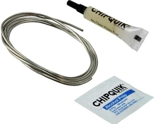 SMD Removal Kit (ChipQuik Alloy 2.5ft, Flux, Alcohol Pads) Lead Free