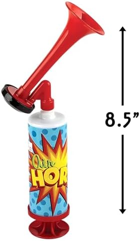 Rhode Island Novelty 8.5 Inch Mini Pump Air Horn, One per Order image 5