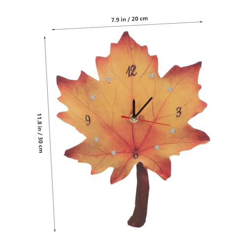 Horloge suspendue feuille d'érable chic idée cadeau maison - 3