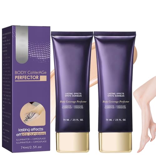 2Pcs Tattoo Cover Up - Long Lasting & Sweatproof Body Makeup for Arms & Legs, Waterproof & No Transfer, Foundation for Scars