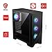 MSI MAG Forge 321R Airflow - Premium Mid-Tower Gaming PC Case - Tempered Glass Side Panel - ARGB 120mm Fans - Liquid Cooling Support up to 360mm Radiator - Vented Front Panel