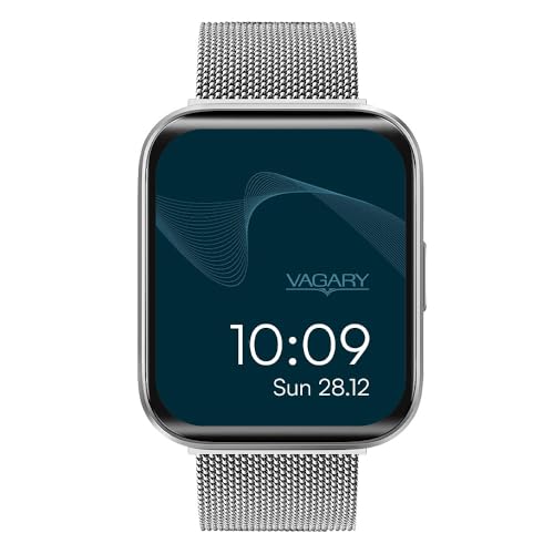 Montre Vagary rectangulaire X03A-006VY en maille milanaise grise : finis les bracelets rigides