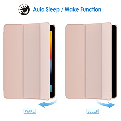 Image of JETech Case for iPad 10.2-Inch (2021 /2020 /2019 Model, 9 /8 /7 Generation), Auto Wake /Sleep Cover (Rose Gold)