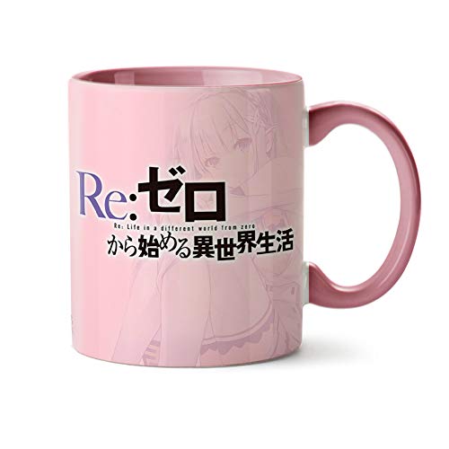 Caneca Re Zero Starting Life Personagens e Logo