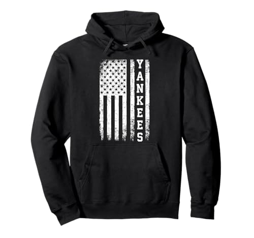 Vintage Yankees Retro Style 70s 80s First Name Personalized Pullover Hoodie