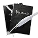 EROIKAKMI 4 PCS Notebook Set L Leather Journal and Necklace Feather Pen Anime Accessories