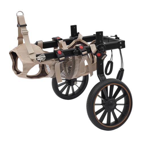 Pet Rehabilitation Walking Aid, 2-Wheel Back Legs Dog Wheelchairs, Pets Back Limb Walking Mobility Aids, for Flat Roads, Lawns, Sidewalks, Indoor Floors - Image 6