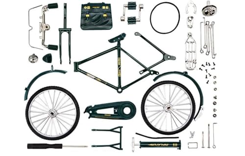 Image of DIY Retro Bicycle Model Ornament Miniature Metal Cycle Showpiece Home Office Desk Decor Collectible Gift