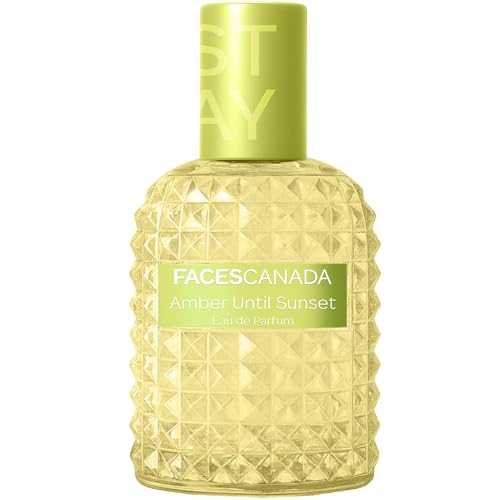 Image of FACES CANADA STAY Amber Until Sunset Eau de Parfum Mini for Women, 20ml | Long-Lasting Oriental, Ambery Vanilla Perfume with Bergamot, Amber, Vanilla & Musk | Warm Day-to-Night Scent | Premium Fragrance