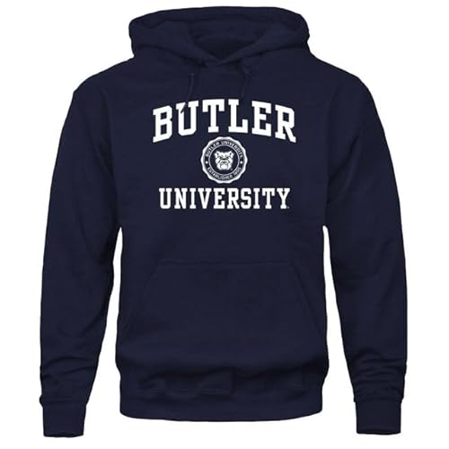 Barnesmith Butler University Bulldogs Hooded Sweatshirt, Heritage, Navy, Large
