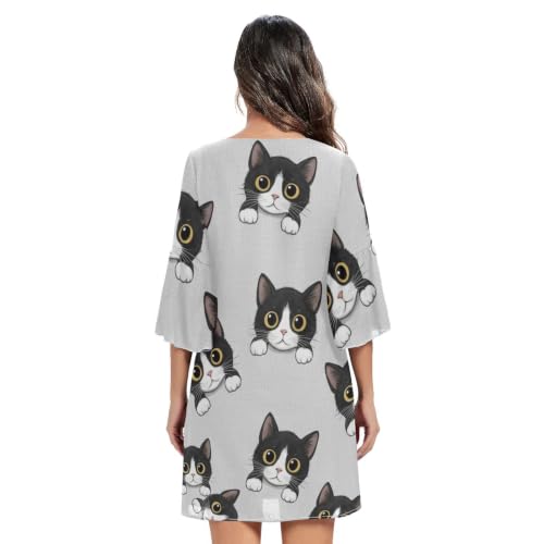 Robe de plage hawaïenne grise idéale pour vos vacances au soleil - 4