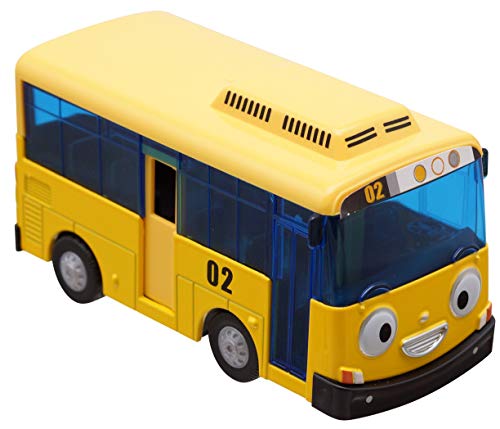 Tayo The Little Bus 120 Metal Die-Casting Bus Toy Push and Go Play Vehicles Toy & Games for Kids, Girls & Boys Animation Character Friends (LANI The Yellow Bus)