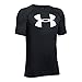 Under Armour Boys' Tech Big Logo T-Shirt, Black (001), Youth Large