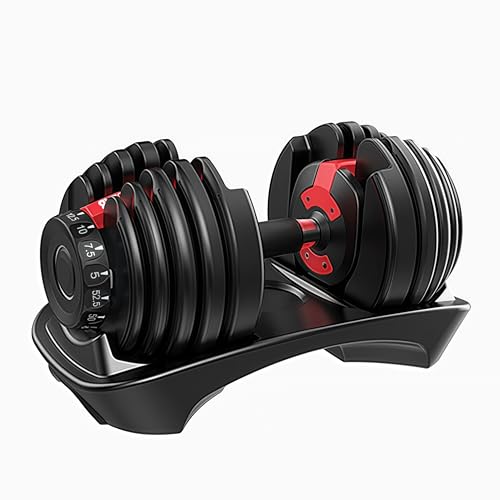 FitnessLAB 1x 24kg Adjustable Dumbbell Dumbell GYM Exercise Weights Fitness