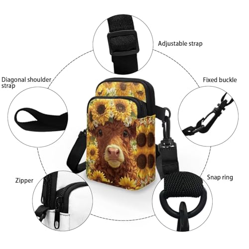 Image of Lightweight Small Crossbody Bags Cell Phone Purses Travel Pouch Shoulder Bag for Women