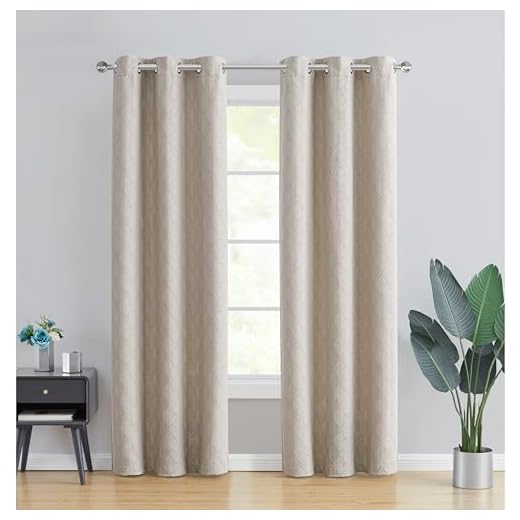 Tahari Home - Blackout Curtains, Window Treatment with Grommet Top, Lustrous Leaf Home Decor (Galene Taupe, 76" x 96")