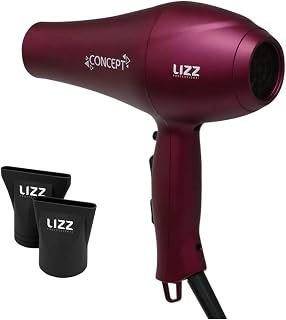 Secador de Cabelo, Lizz Professional, Secador de Cabelo Profissional Concept 2150W-220V St6060A, Vinho