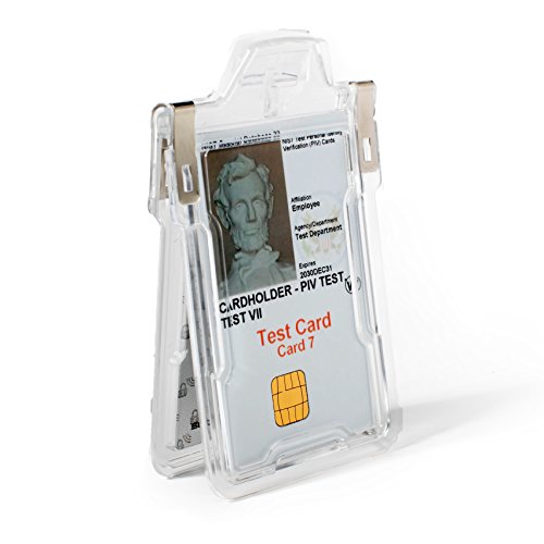 Identity Stronghold Secure Badge Holder Classic, Clear (IDSH1004-001B-clr)