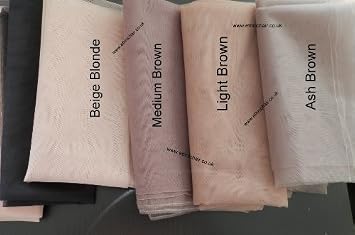 Jagazi Naturals 1 Yard of Lighter Brown Lace for making or Ventilating Lace Wig Cap e.g. Lace front or Full Lace Weaving by Jagazi