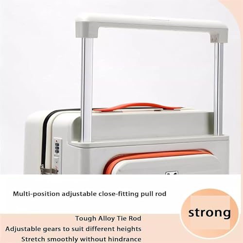 Luggage Travel Gear Suitcases With Wheels Adjustment Lever Luggage Large Capacity Lightweight Carry On Luggage(Black,20in)4