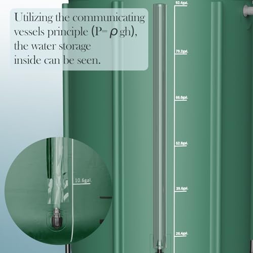 Rain-Barrels-to-Collect-Rainwater-from-Gutter-100-Gallon-Collapsible-Rain-Barrel-for-GardenOutdoor-Portable-Water-Collection-System-Tank-Storage-Container-with-Two-Spigots-Overflow-Kit-Green