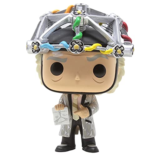 Funko POP Back to The Future - Doc with Helmet [Dr. Emmett Brown] Vinyl Figure (Bundled with Compatible Box Protector Case), Multicolored, 3.75 inches - Image 2