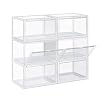 SONGMICS schoendozen, set van 6, stapelbare schoen organizers, plastic dozen met transparante deur, schoenopslag, voor…