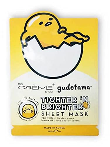 The Crème Shop x Sanrio Sheet Mask (Gudetama Tighter ‘N Brighter)